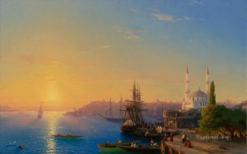  Constant Pintura Art%C3%ADstica - Vista de Constantinopla y el Bósforo Romántico Ivan Aivazovsky Ruso